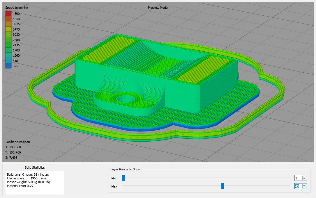 Giao diện phần mềm slicer chuẩn bị file in 3D